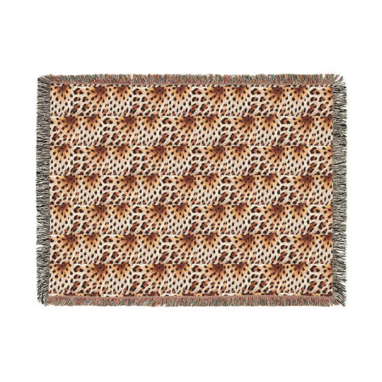 Cozy Woven Blanket leopard print- Stylish Home Decor for Comfort and Warmth - Hello Kittyy Blanket Store