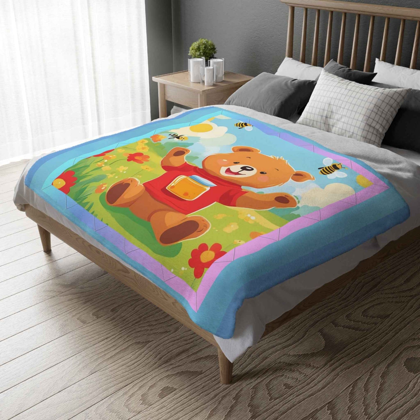 Velveteen Microfiber Blanket - Hello Kittyy Blanket Store