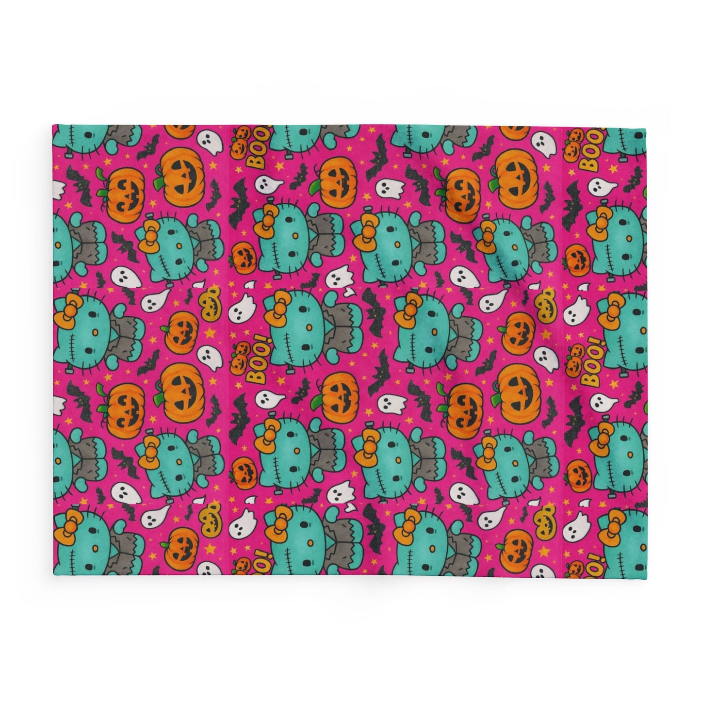Arctische deken - Frankenstein Hello Kitty Halloween roze
