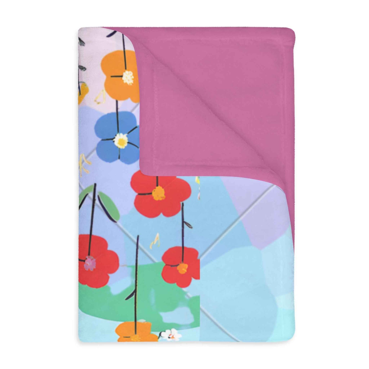 Velveteen Microfiber Blanket - Winnie the Pooh Purple and Blue Double Sided Print - Hello Kittyy Blanket Store