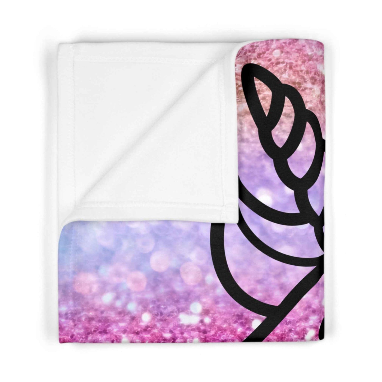 Magical Unicorn Fleece Baby Blanket pink- Soft Glitter Design for Cozy Moments - Hello Kittyy Blanket Store