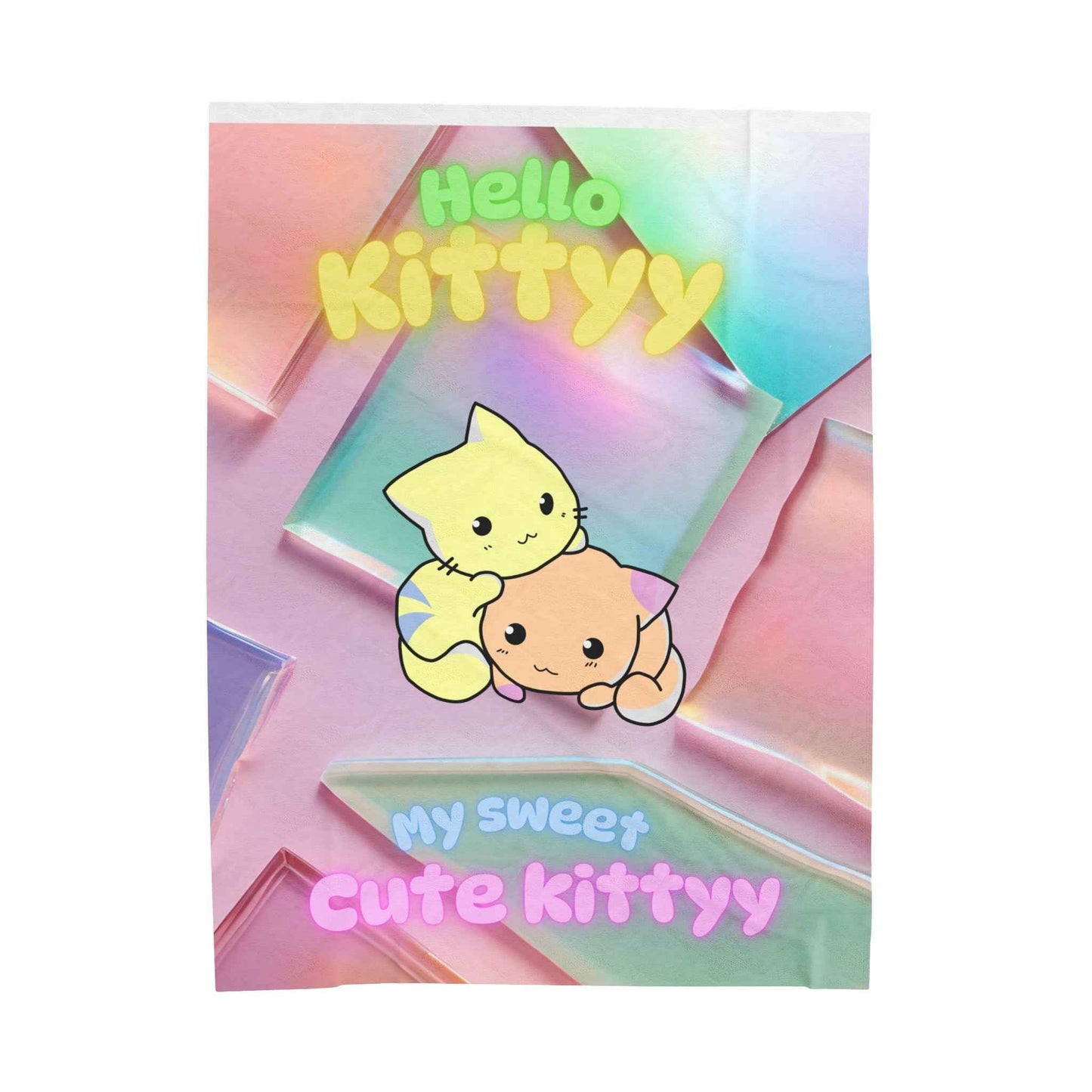 Velveteen Plush Blanket - Hello Kitty Design - Hello Kittyy Blanket Store