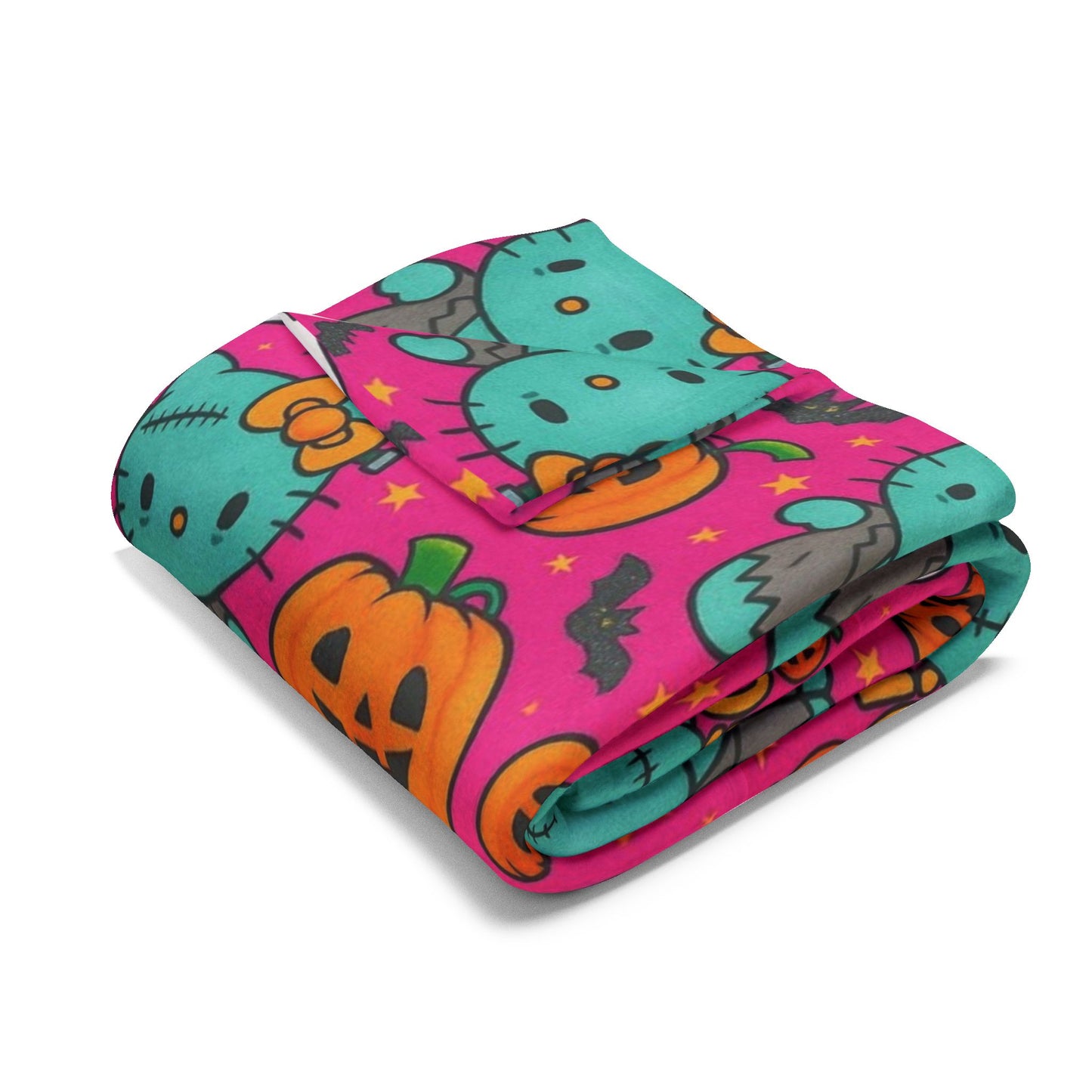 Arctische deken - Frankenstein Hello Kitty Halloween roze