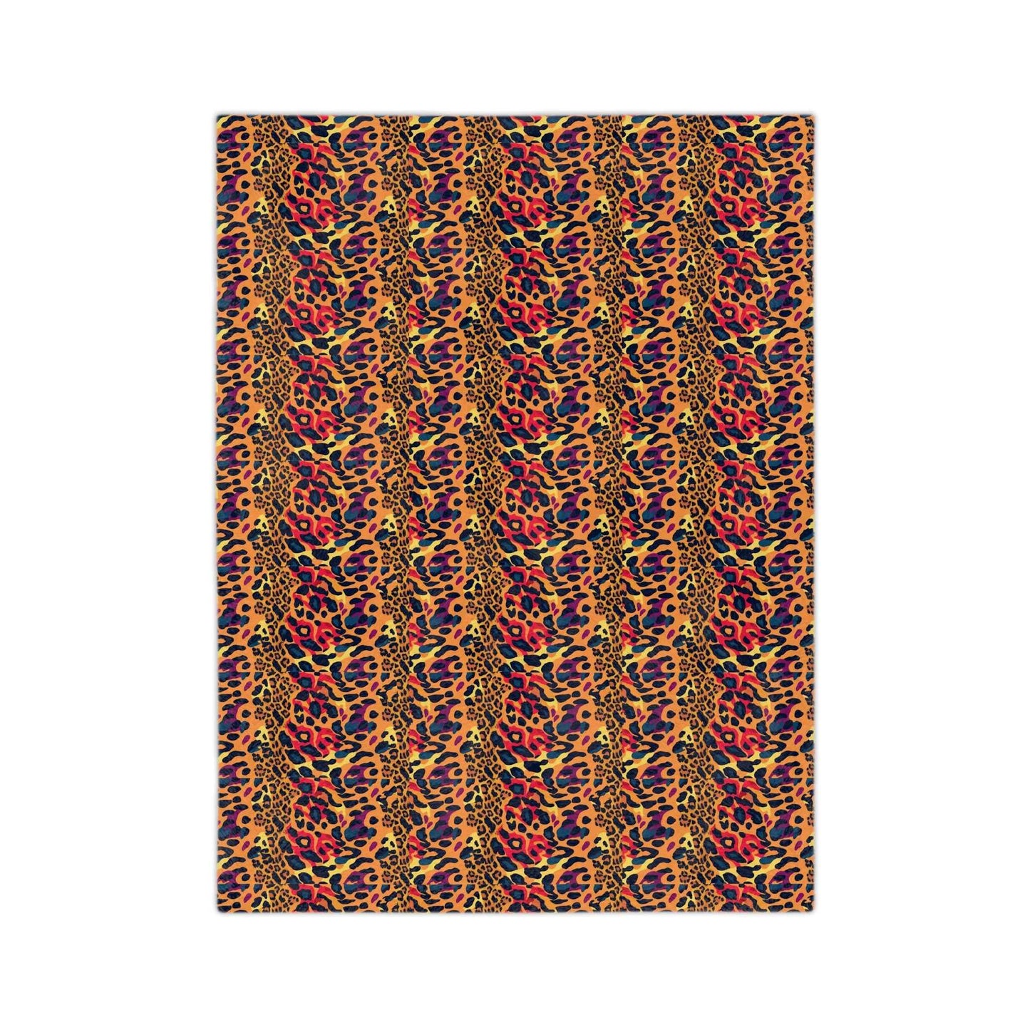 Vibrant Leopard Print Velveteen Microfiber Blanket - Soft & Cozy Decor for Home - Hello Kittyy Blanket Store