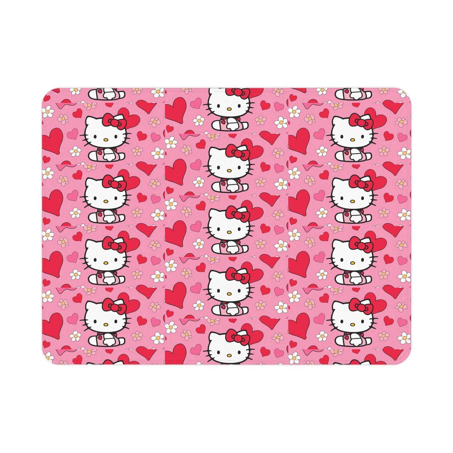 Adorable Hello Kitty Toddler Blanket - Cute Hearts Design for Cozy Comfort - Hello Kittyy Blanket Store