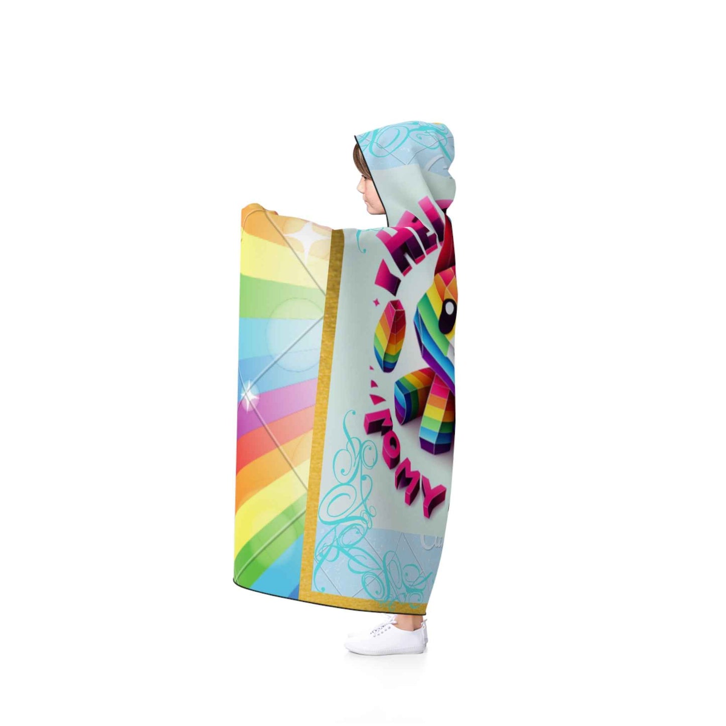 Kids Hooded Blanket Hello Kitty Rainbow Cat Lovers Children's Hoodie - Hello Kittyy Blanket Store