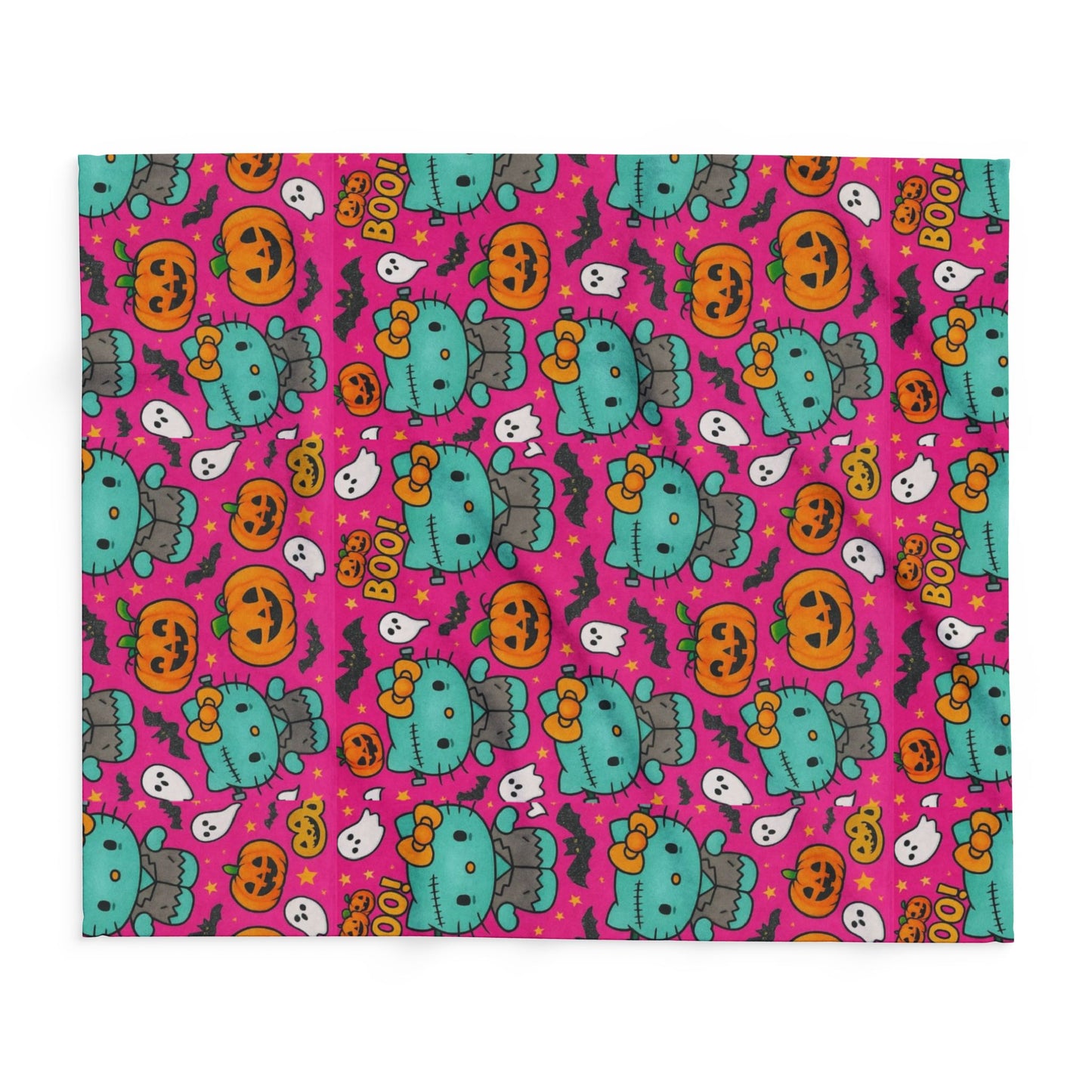 Arctische deken - Frankenstein Hello Kitty Halloween roze