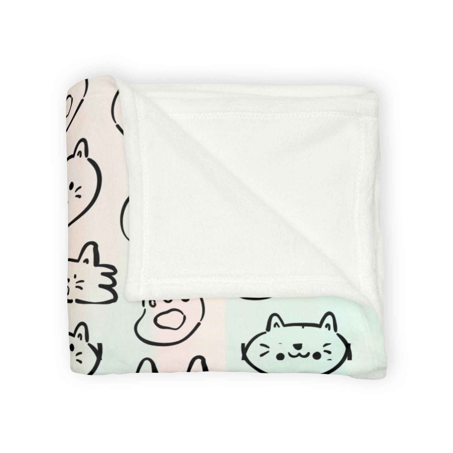Cozy Cat-Themed and hello kitty blanket Soft Polyester Blanket - Perfect for Cat Lovers and Cozy Nights - Hello Kittyy Blanket Store