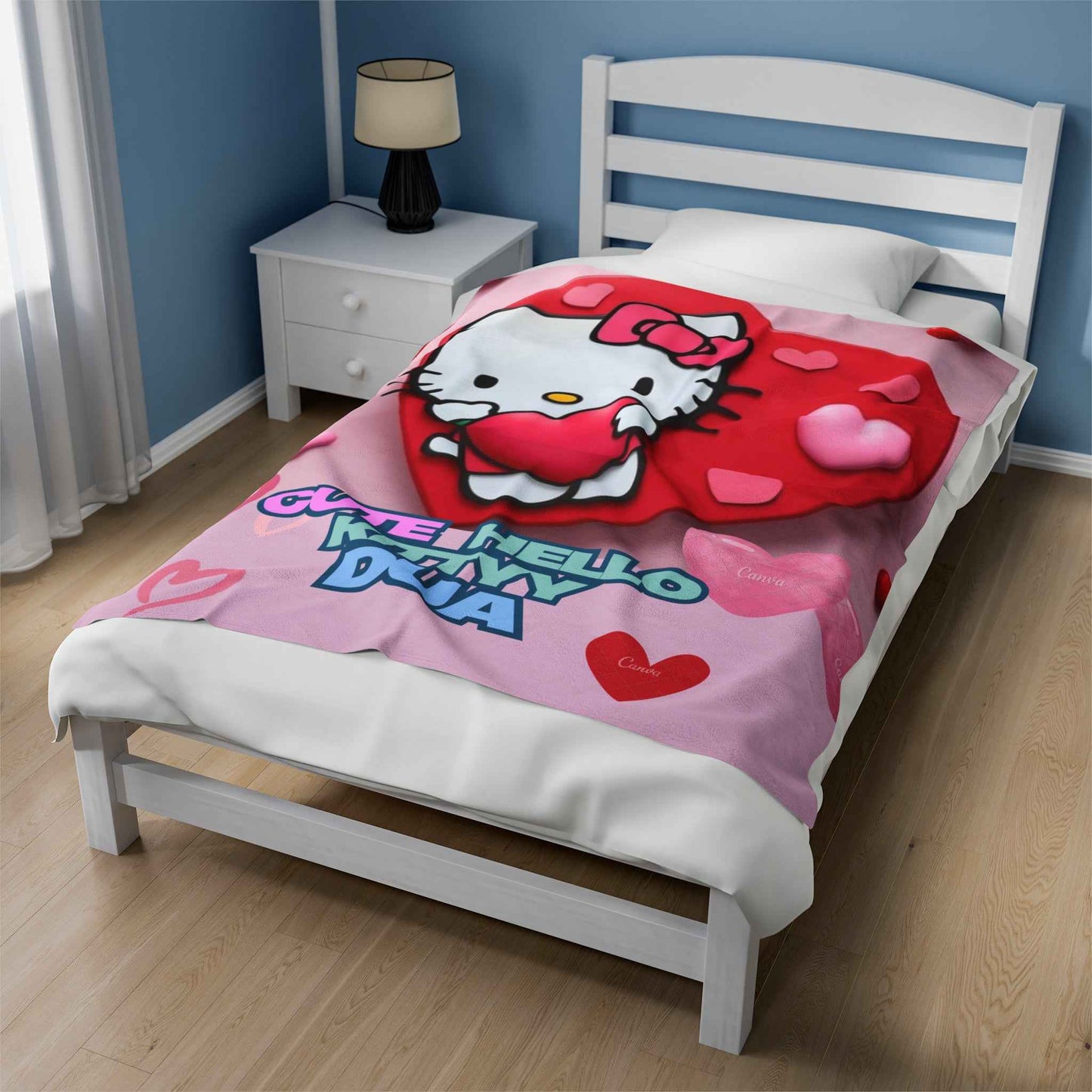 Velveteen Plush Blanket - Hello Kittyy Blanket Store