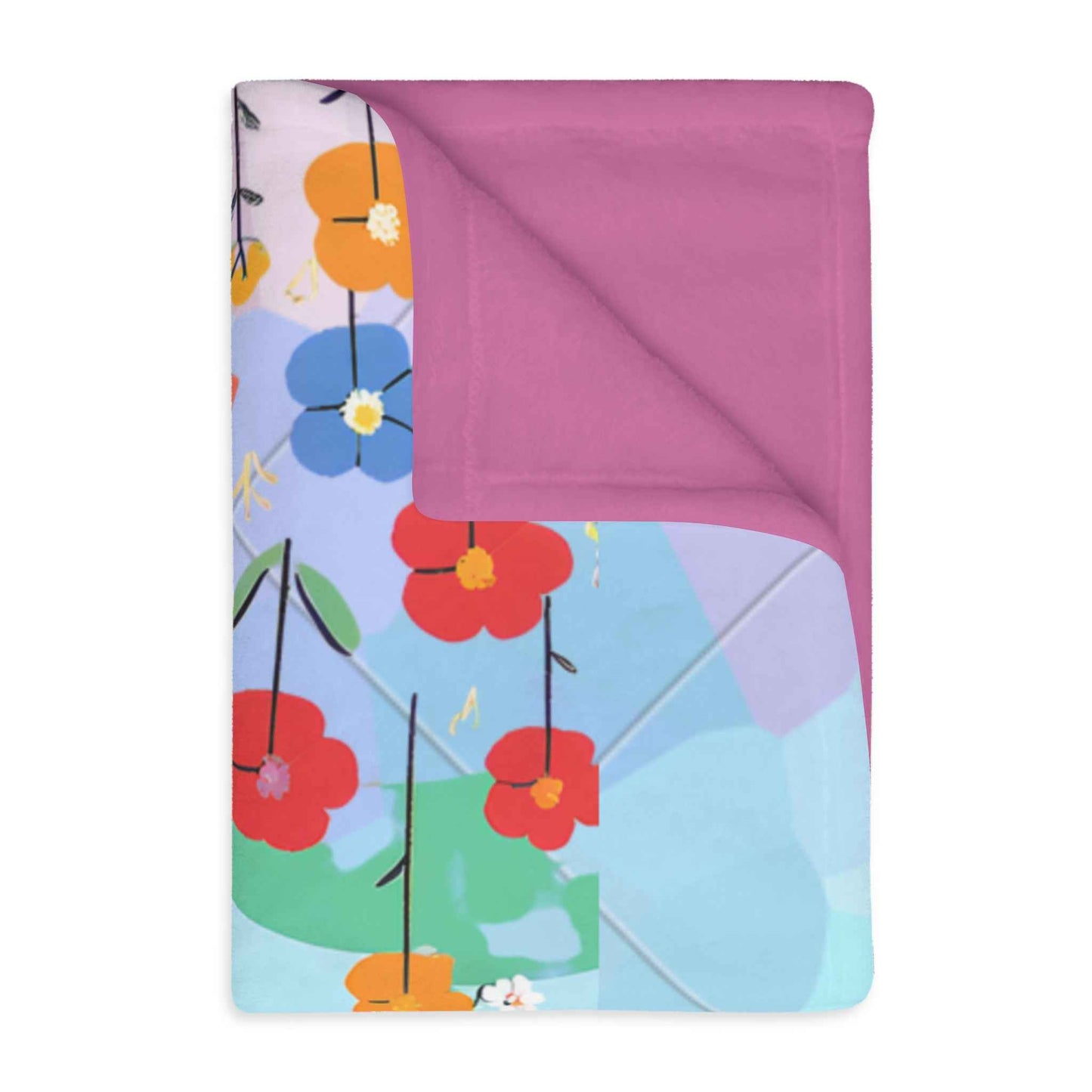 Velveteen Microfiber Blanket - Winnie the Pooh Purple and Blue Double Sided Print - Hello Kittyy Blanket Store