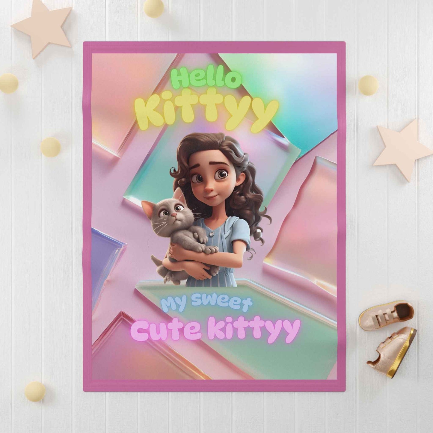 Soft Fleece Baby Blanket - Hello Kittyy Blanket Store