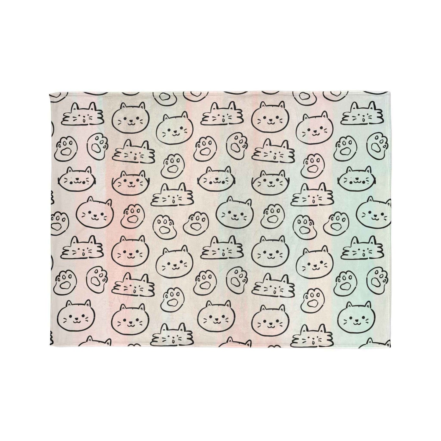 Cozy Cat-Themed and hello kitty blanket Soft Polyester Blanket - Perfect for Cat Lovers and Cozy Nights - Hello Kittyy Blanket Store