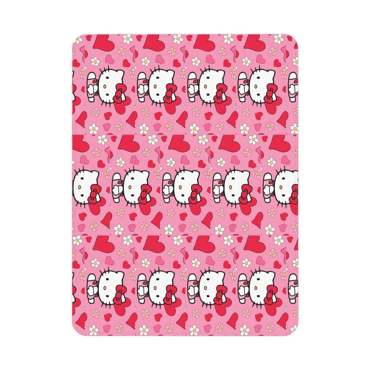 Adorable Hello Kitty Toddler Blanket - Cute Hearts Design for Cozy Comfort - Hello Kittyy Blanket Store