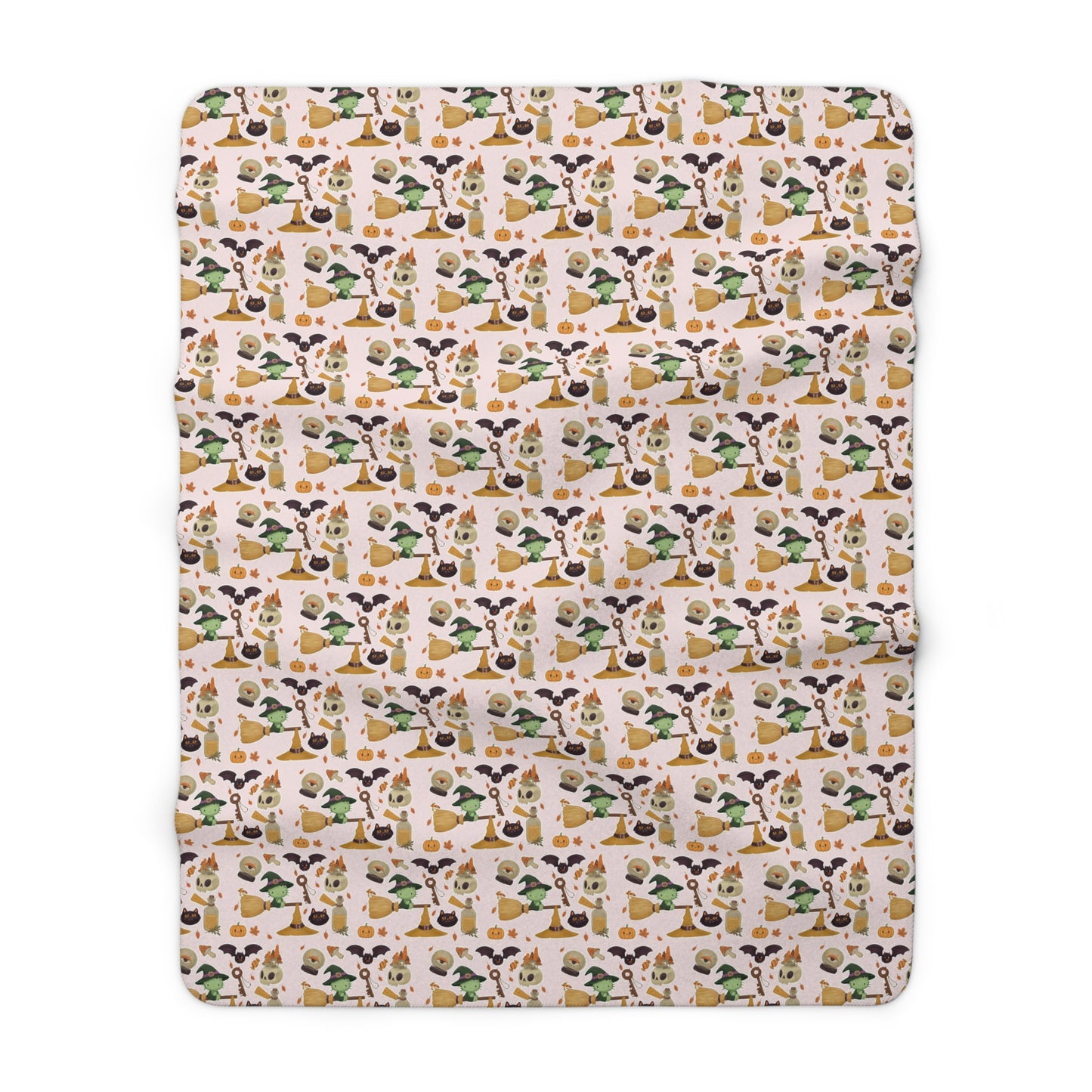 Sherpa Blanket Frankenstein Hello Kitty Pink Design