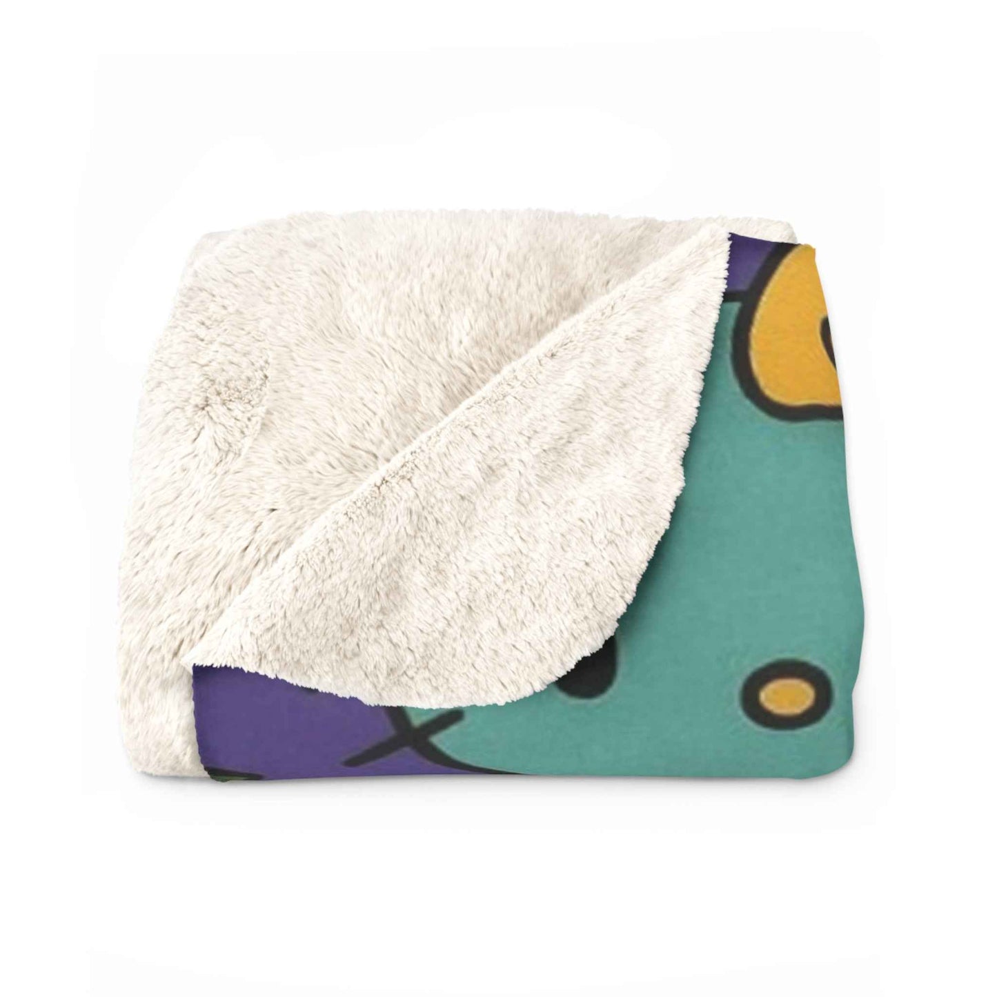 Sherpa Fleece Blanket - Frankenstein Hello Kitty blanket for spooky Home Decor - Hello Kittyy Blanket Store