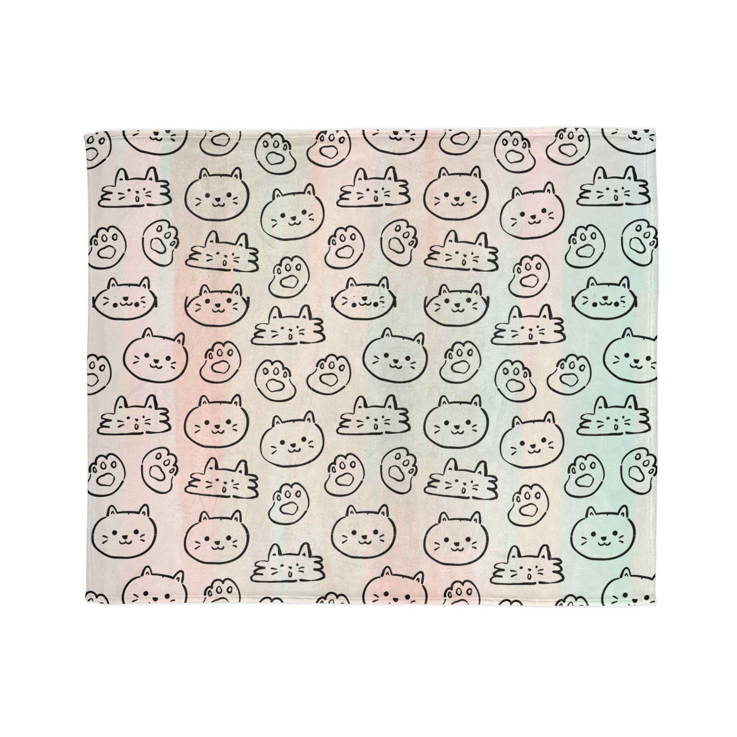 Cozy Cat-Themed and hello kitty blanket Soft Polyester Blanket - Perfect for Cat Lovers and Cozy Nights - Hello Kittyy Blanket Store
