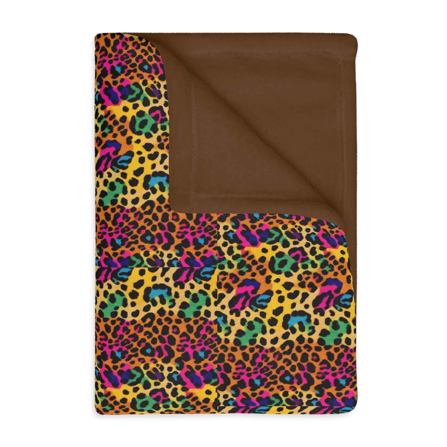 Vibrant laopard Print Velveteen Blanket – Cozy Two-Sided Microfiber Throw - Hello Kittyy Blanket Store