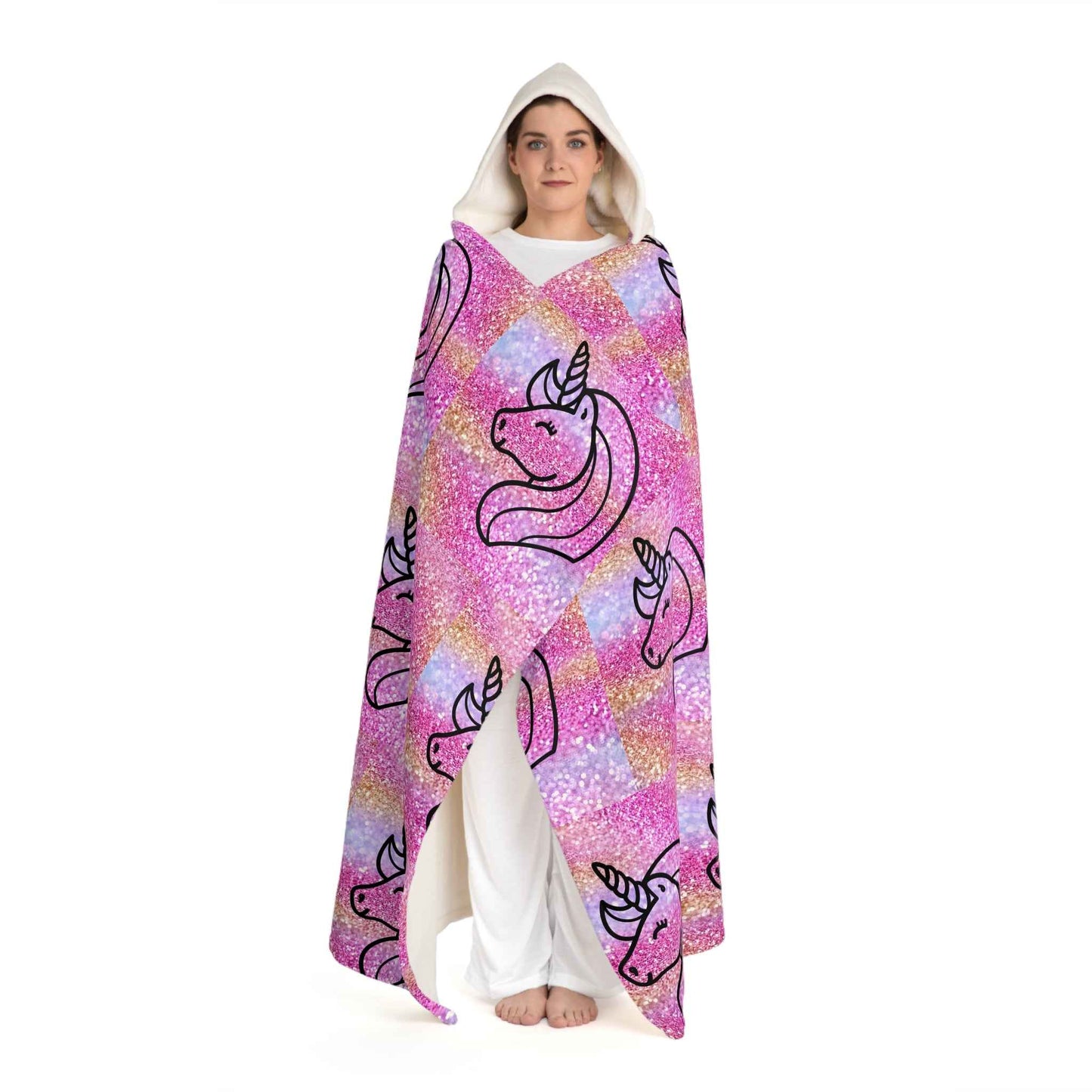 Hooded Sherpa Fleece Blanket - Hello Kittyy Blanket Store