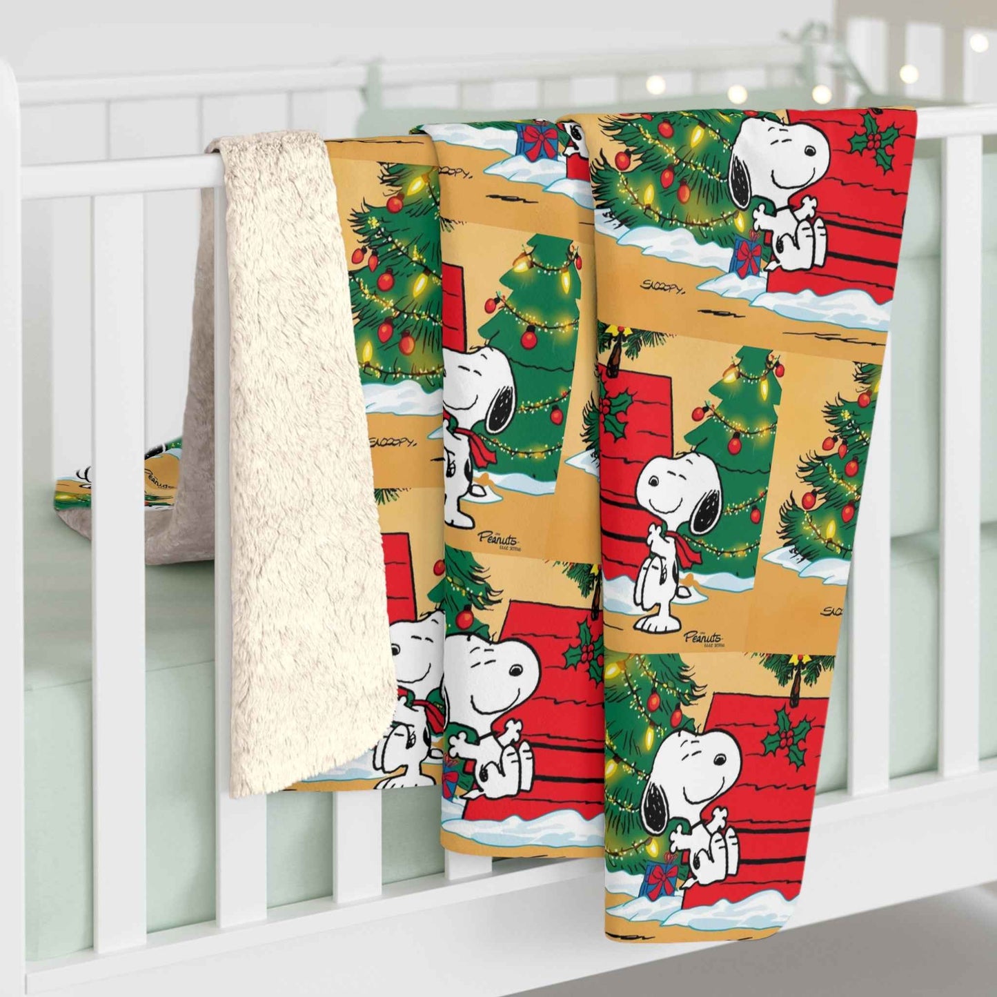 Sherpa Fleece Blanket - Snoopy Christmas Theme - Hello Kittyy Blanket Store
