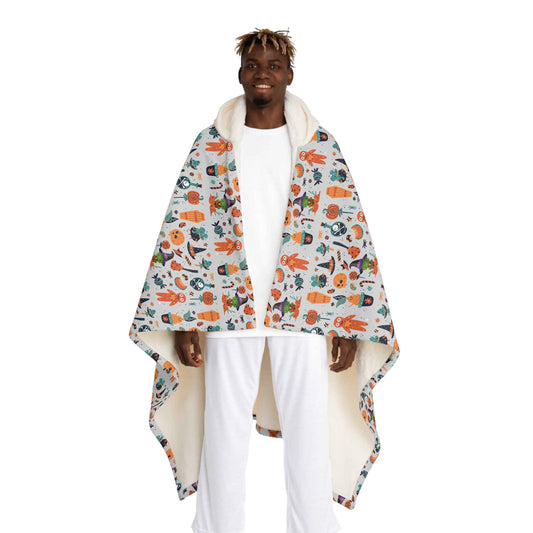 Hooded Sherpa Blanket sanrio lovers