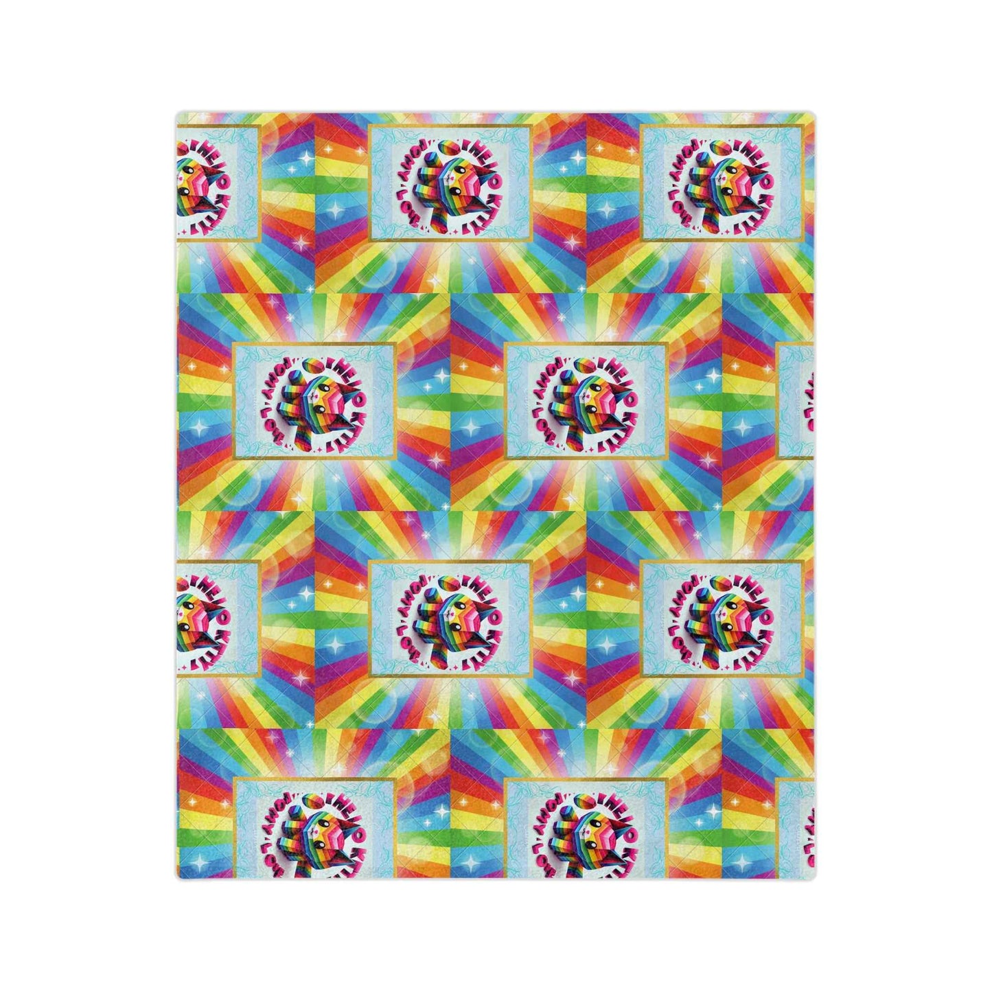 Microfiber Blanket - Hello Kitty Rainbow Design for Teens - Hello Kittyy Blanket Store