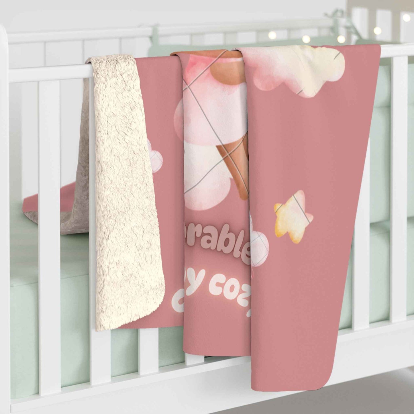 Sherpa Fleece Blanket - Adorable Baby Unicorn Pink Design - Hello Kittyy Blanket Store
