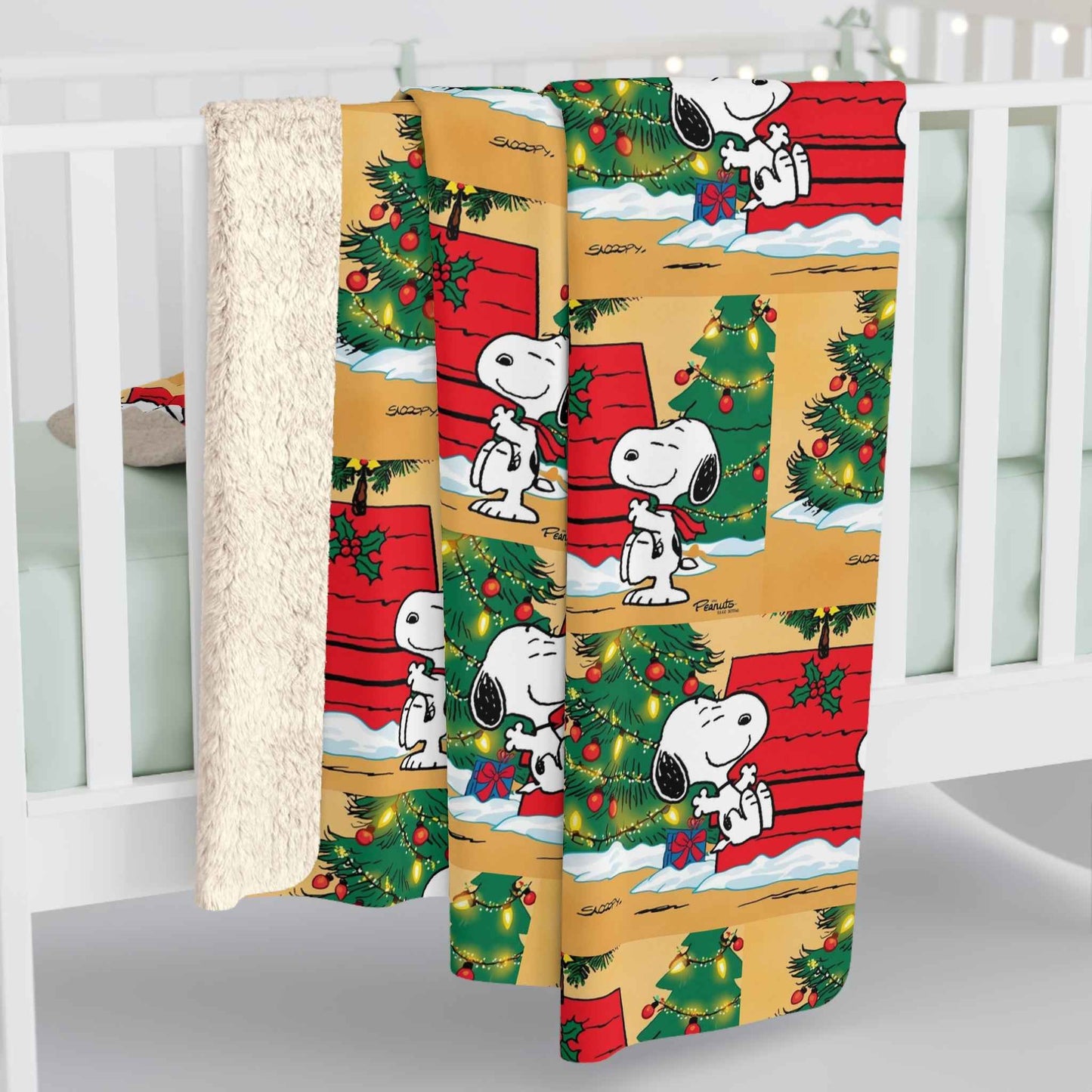 Sherpa Fleece Blanket - Snoopy Christmas Theme - Hello Kittyy Blanket Store