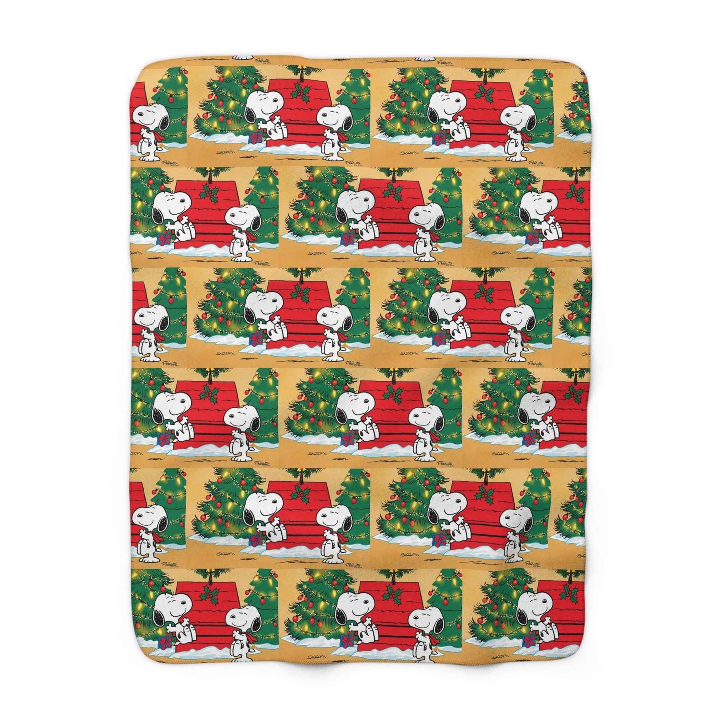 Sherpa Fleece Blanket - Snoopy Christmas Theme - Hello Kittyy Blanket Store