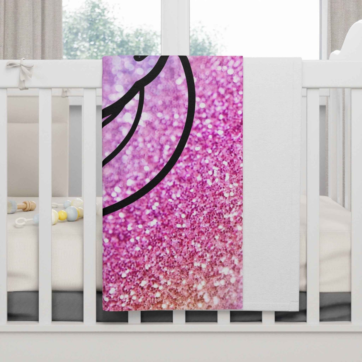 Magical Unicorn Fleece Baby Blanket pink- Soft Glitter Design for Cozy Moments - Hello Kittyy Blanket Store