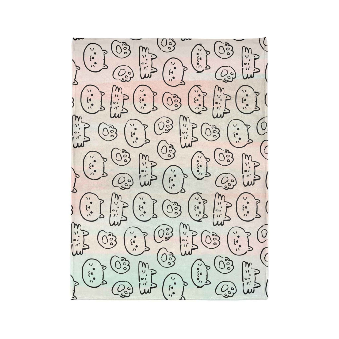 Cozy Cat-Themed and hello kitty blanket Soft Polyester Blanket - Perfect for Cat Lovers and Cozy Nights - Hello Kittyy Blanket Store
