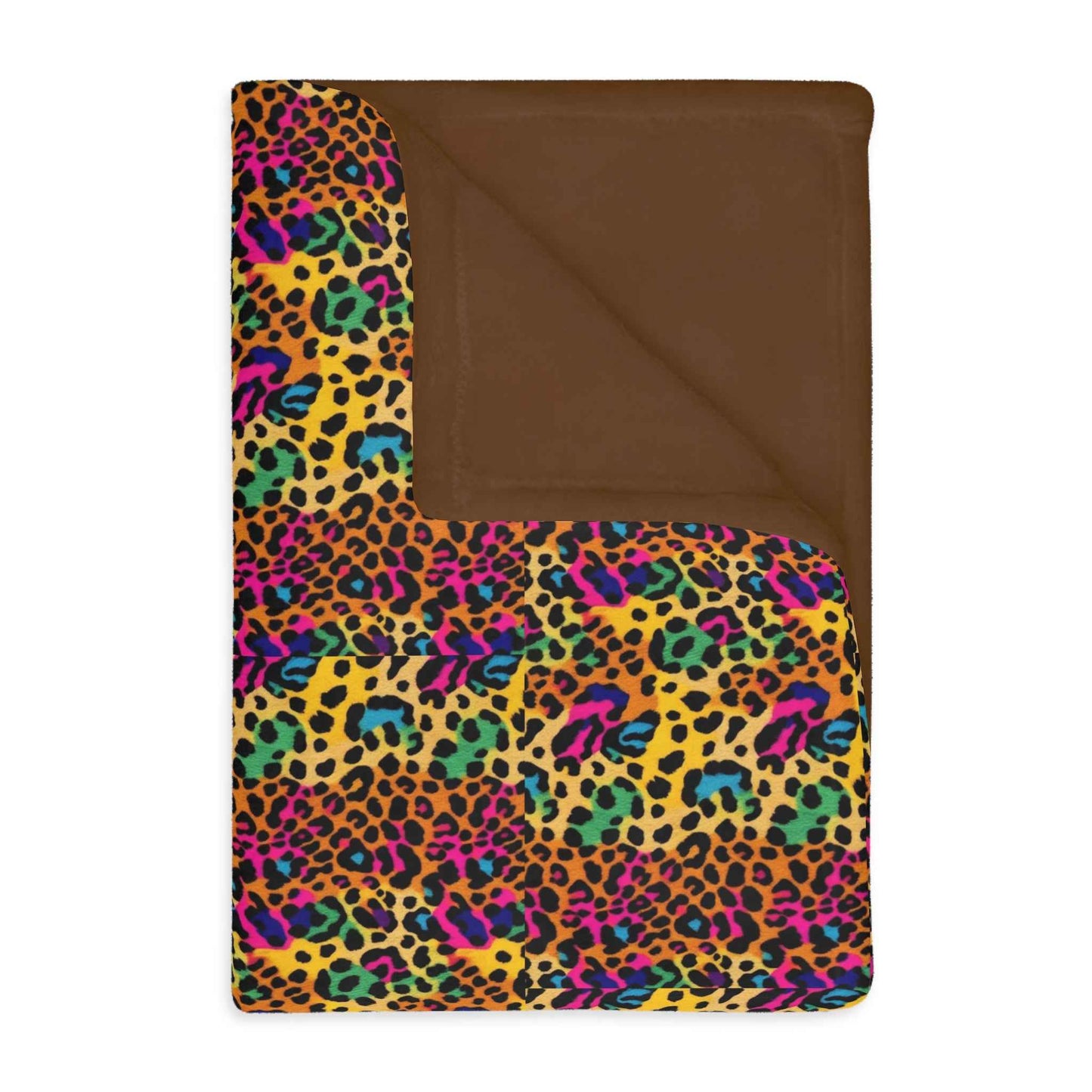 Vibrant laopard Print Velveteen Blanket – Cozy Two-Sided Microfiber Throw - Hello Kittyy Blanket Store