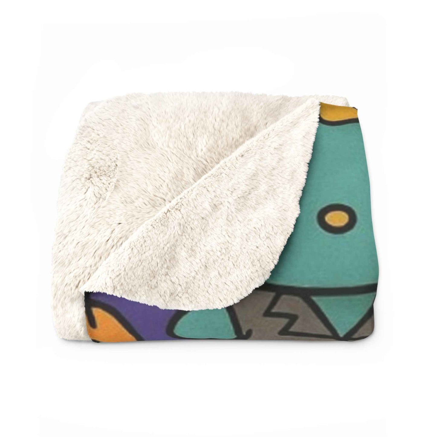 Sherpa Fleece Blanket - Frankenstein Hello Kitty blanket for spooky Home Decor - Hello Kittyy Blanket Store
