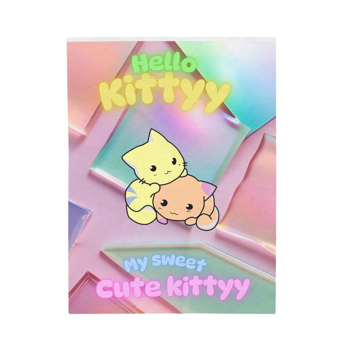 Velveteen Plush Blanket - Hello Kitty Design - Hello Kittyy Blanket Store