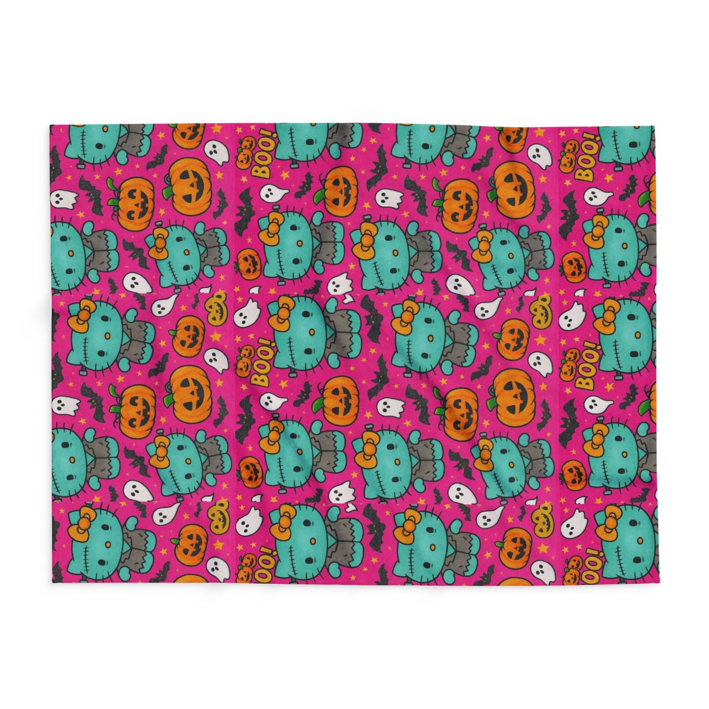 Arctische deken - Frankenstein Hello Kitty Halloween roze