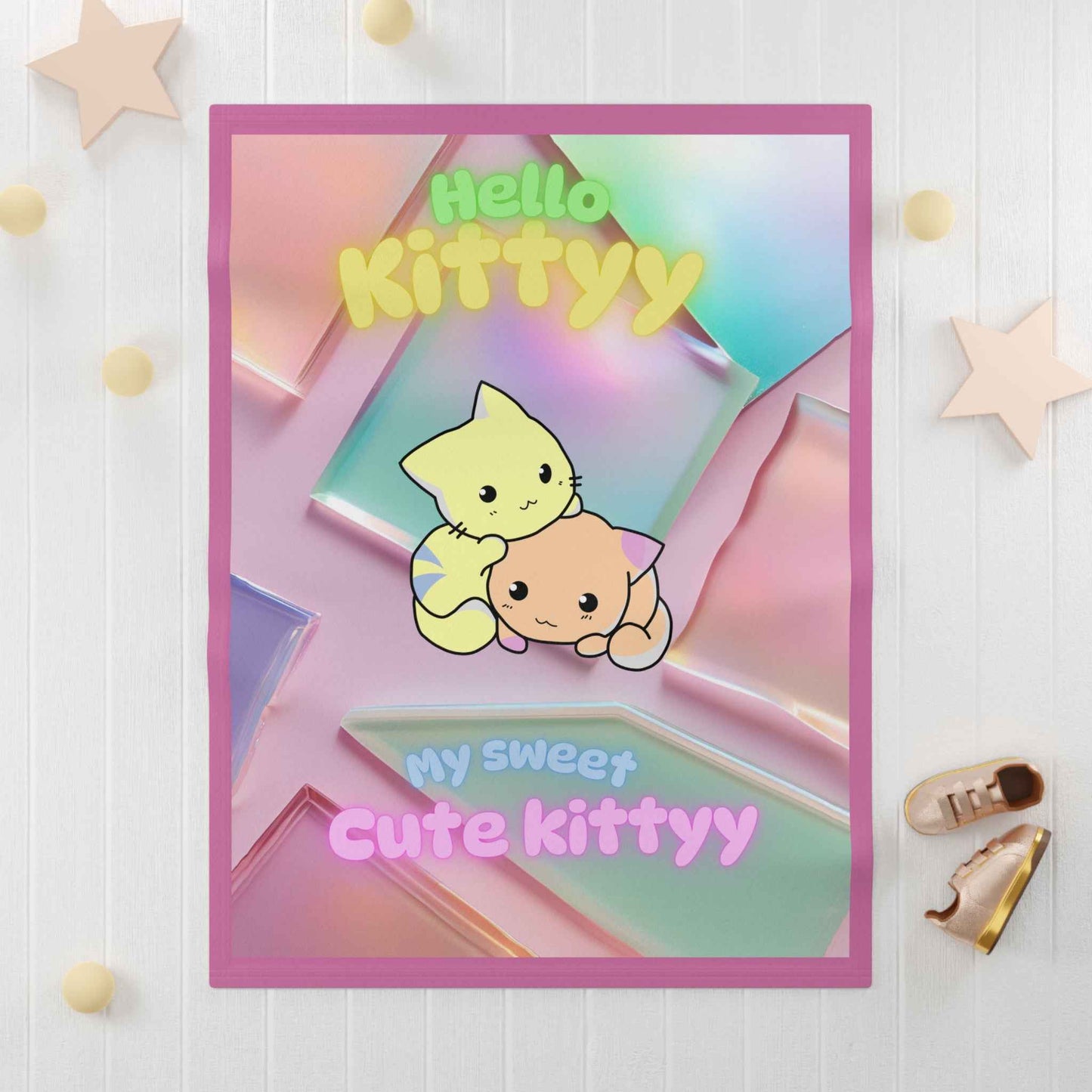 Hello kittyy Fleece Baby Blanket - Hello Kittyy Blanket Store