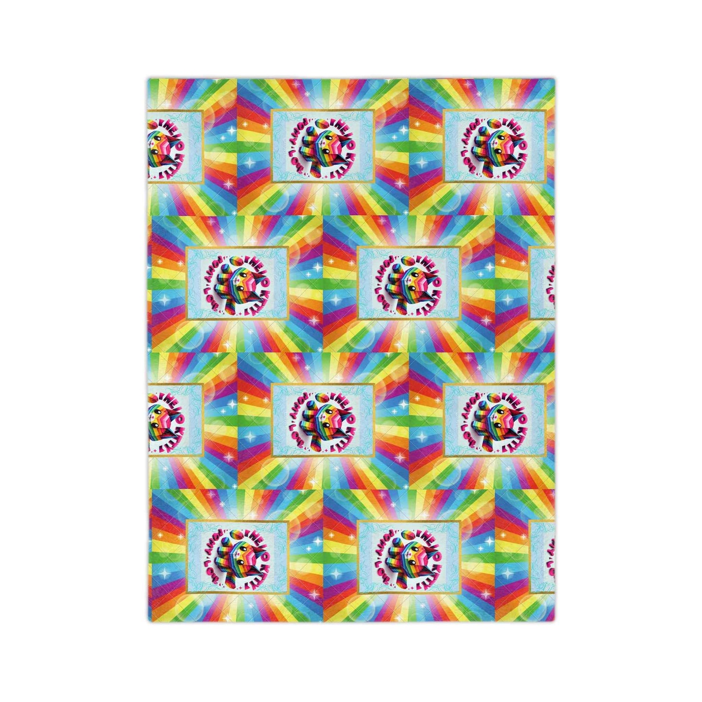 Microfiber Blanket - Hello Kitty Rainbow Design for Teens - Hello Kittyy Blanket Store