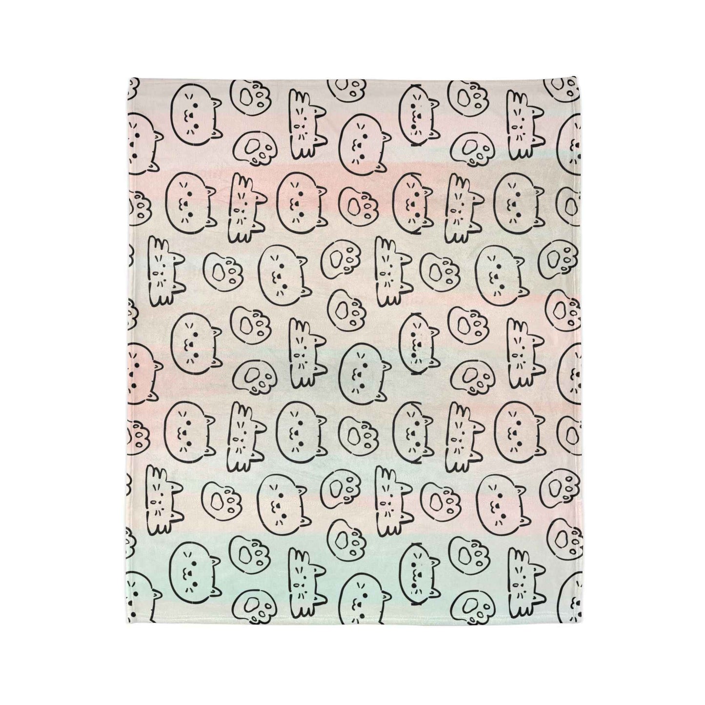 Cozy Cat-Themed and hello kitty blanket Soft Polyester Blanket - Perfect for Cat Lovers and Cozy Nights - Hello Kittyy Blanket Store