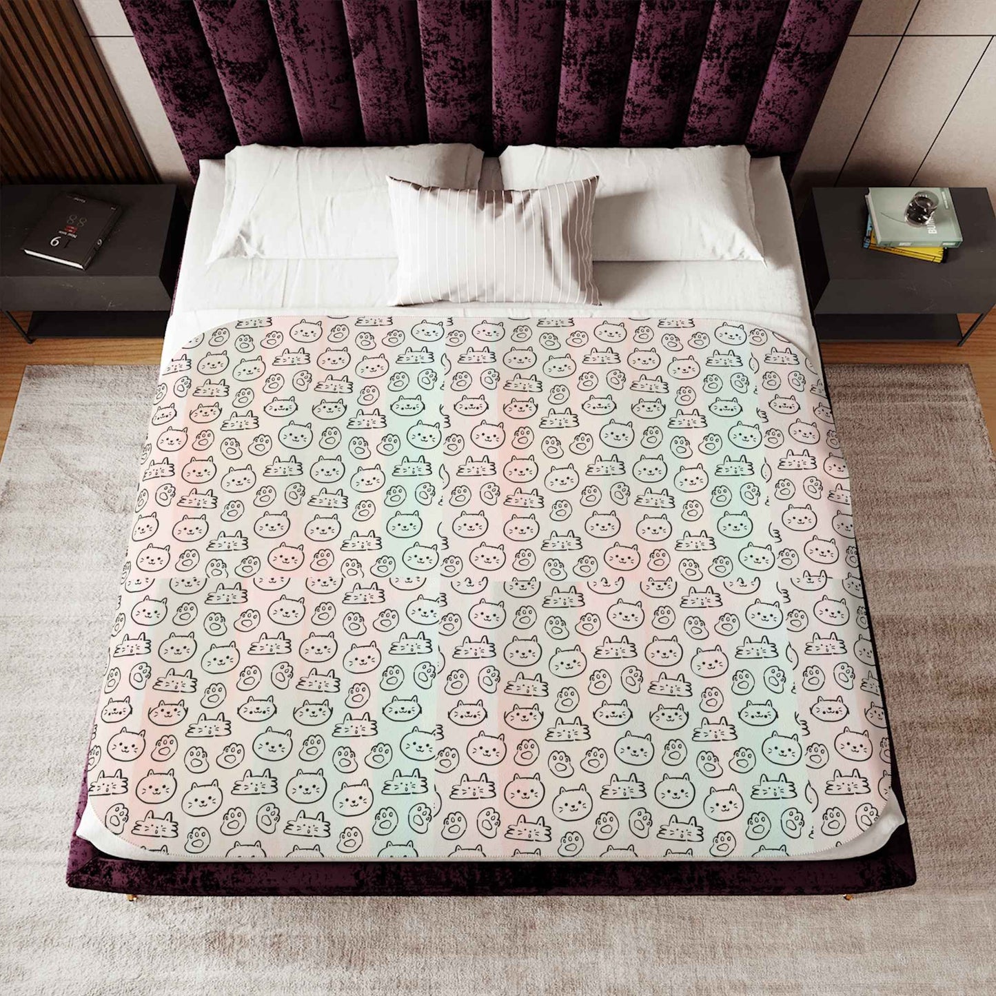 Sherpa Blanket, Cute Kittens hello kittyy - Hello Kittyy Blanket Store