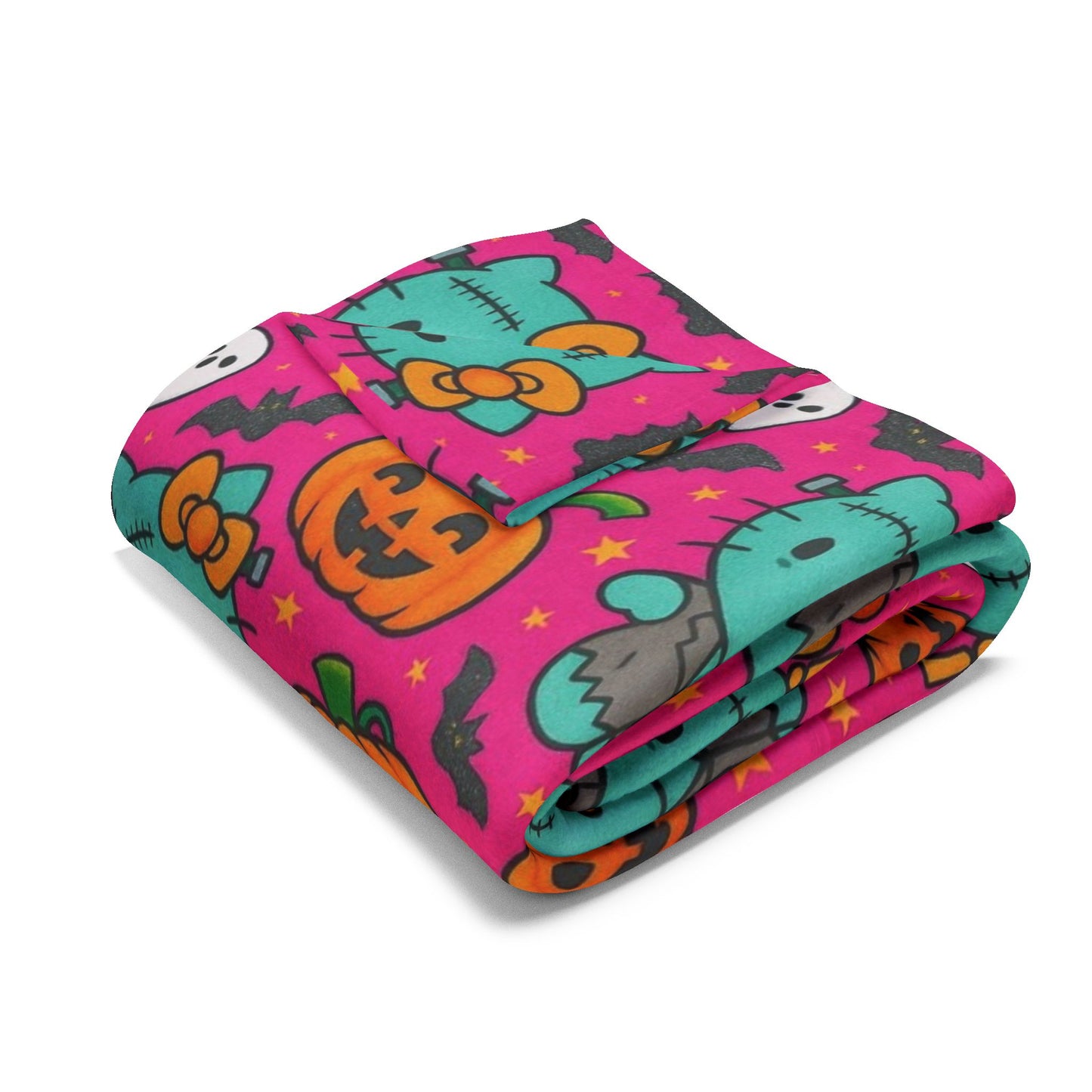 Arctische deken - Frankenstein Hello Kitty Halloween roze