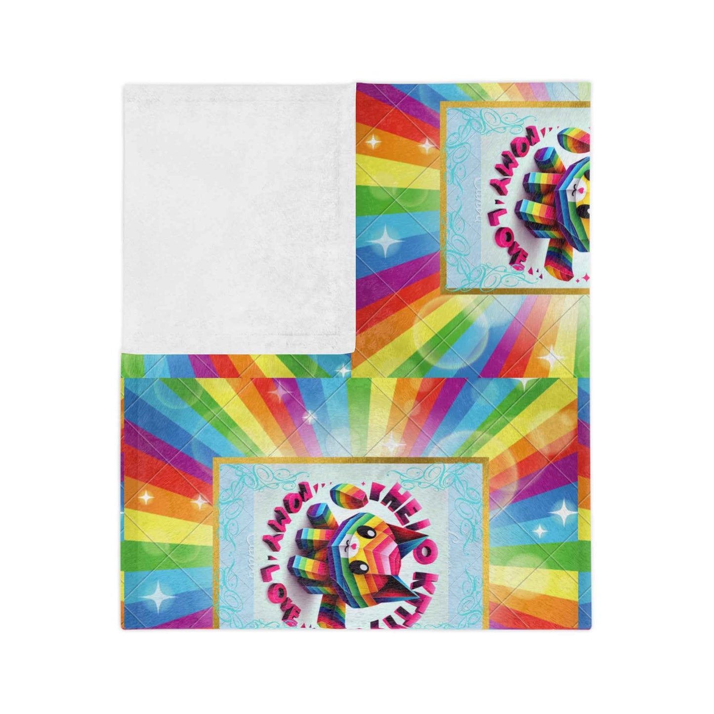 Microfiber Blanket - Hello Kitty Rainbow Design for Teens - Hello Kittyy Blanket Store