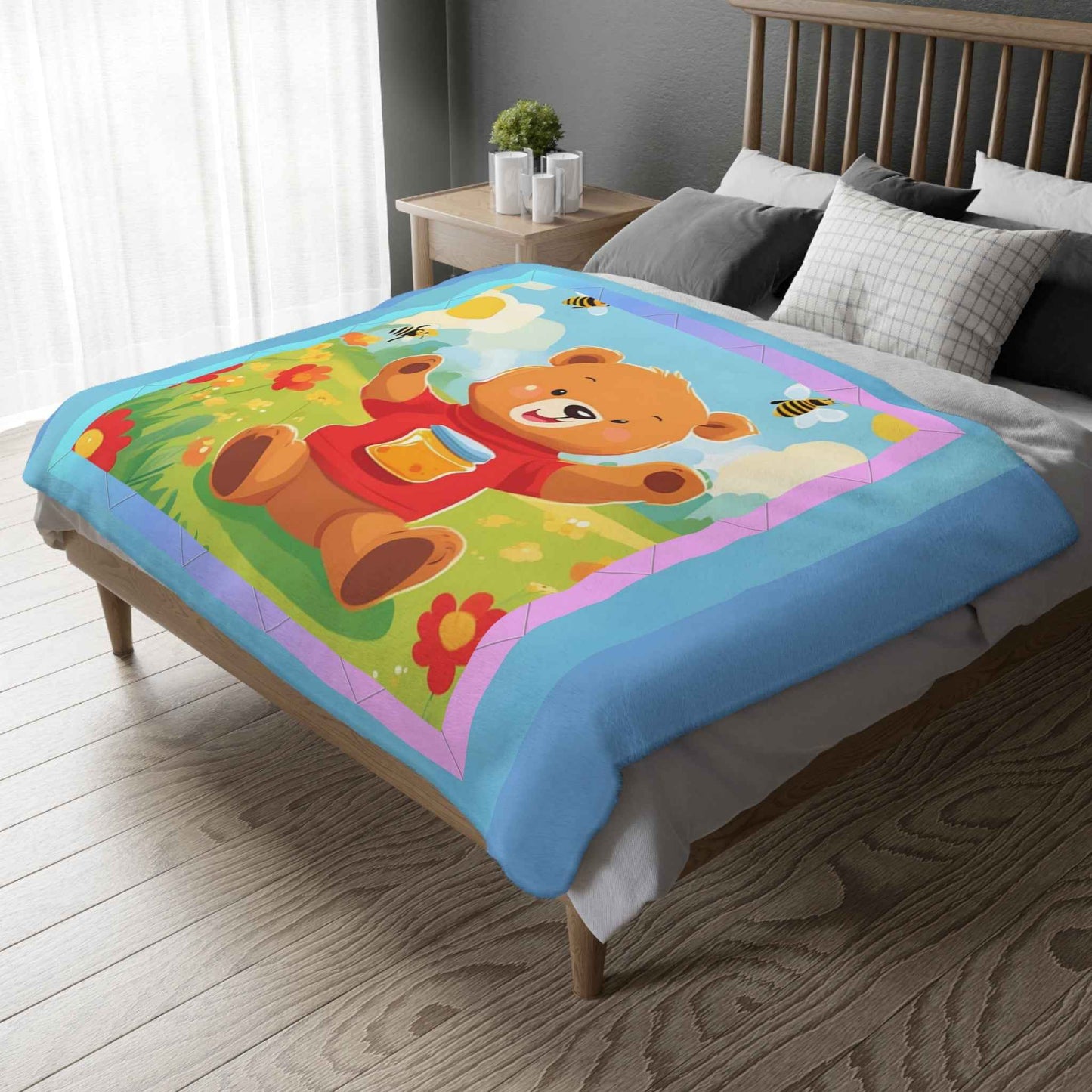 Velveteen Microfiber Blanket - Hello Kittyy Blanket Store