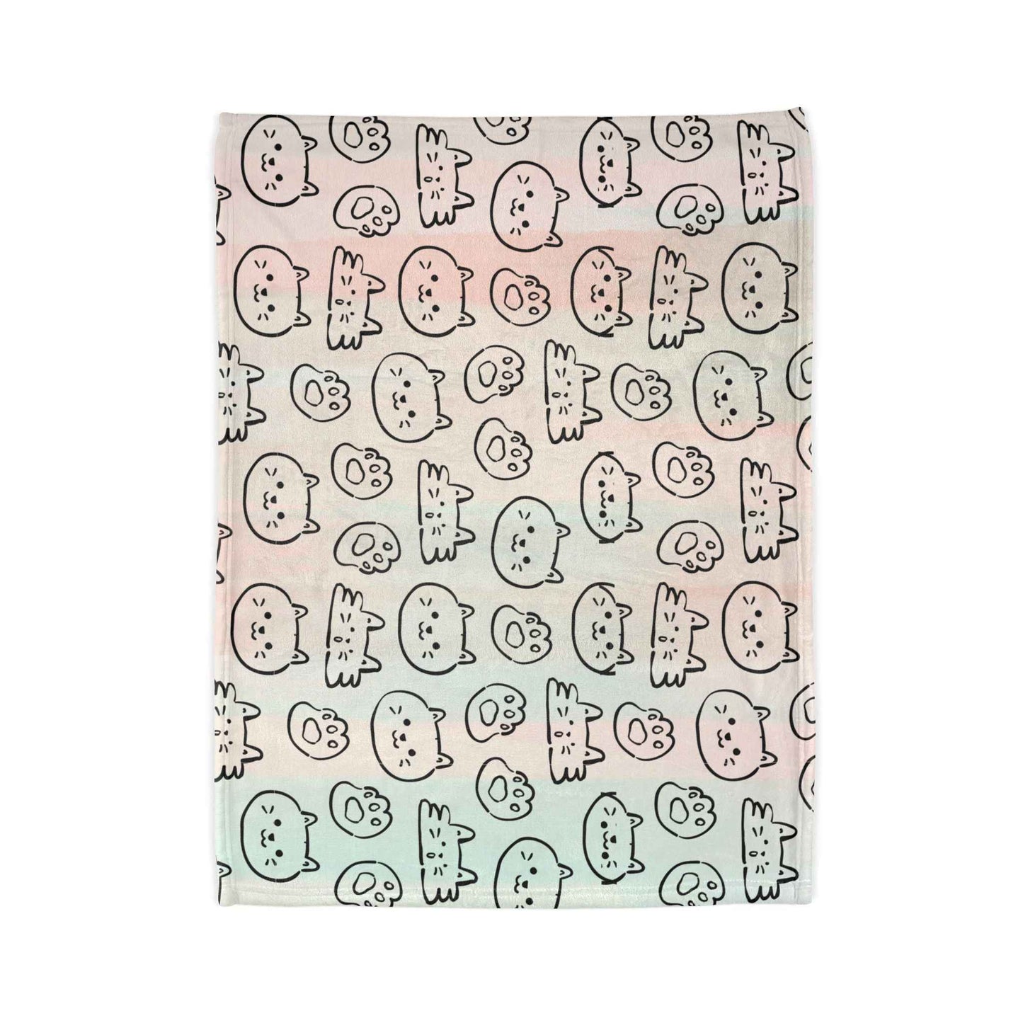 Cozy Cat-Themed and hello kitty blanket Soft Polyester Blanket - Perfect for Cat Lovers and Cozy Nights - Hello Kittyy Blanket Store