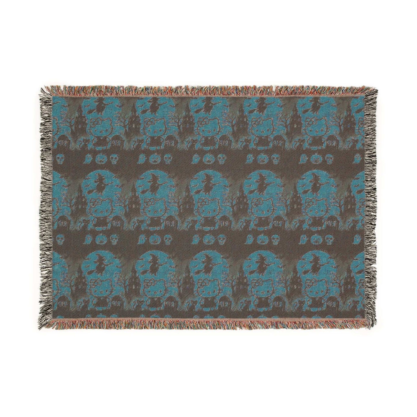 Halloween Woven Blanket - Hello Kitty Orange Blanket for Fans