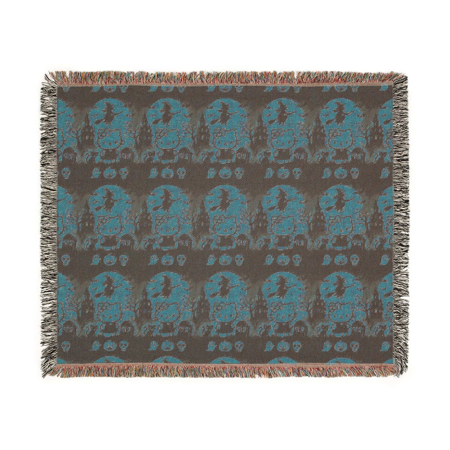 Halloween Woven Blanket - Hello Kitty Orange Blanket for Fans