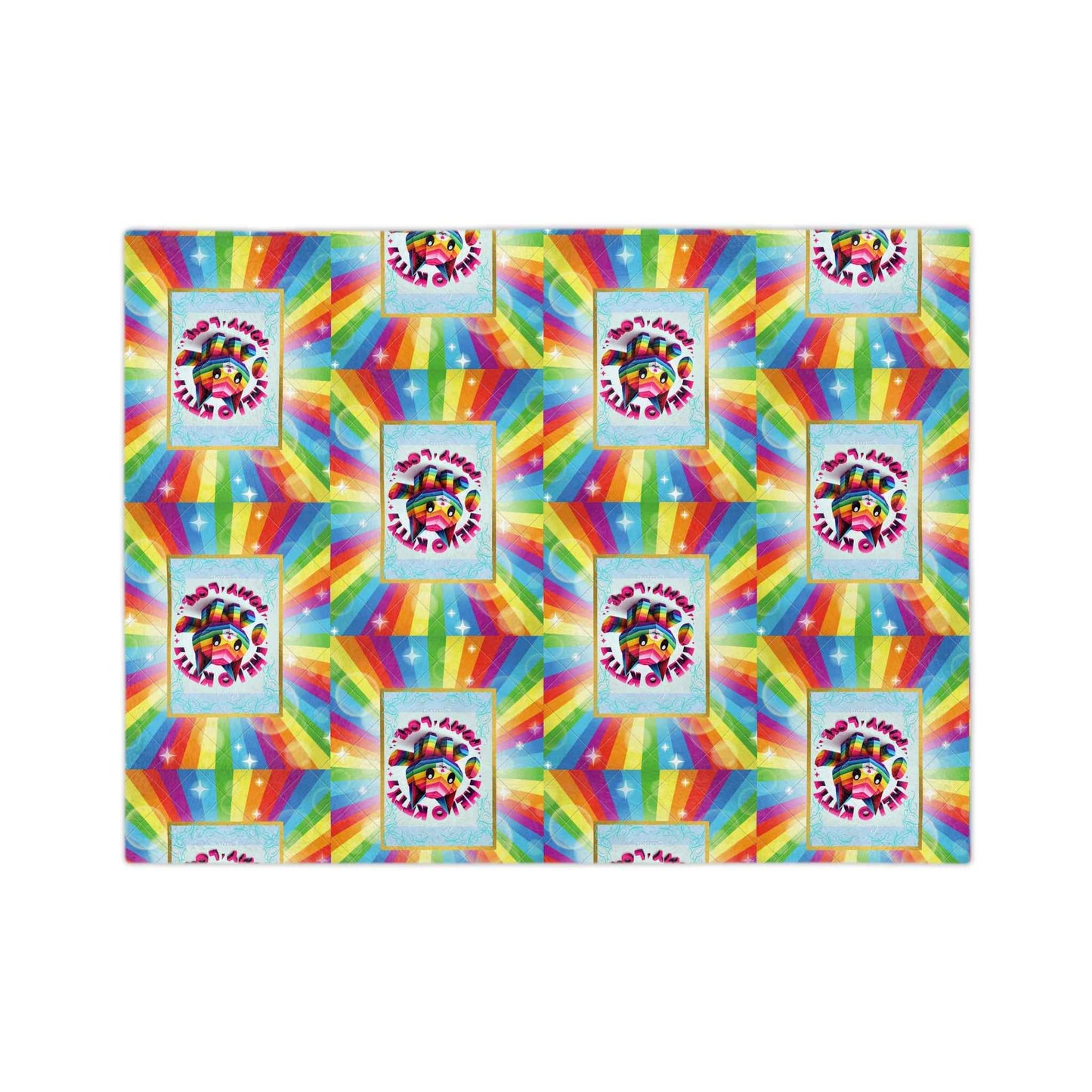 Microfiber Blanket - Hello Kitty Rainbow Design for Teens - Hello Kittyy Blanket Store