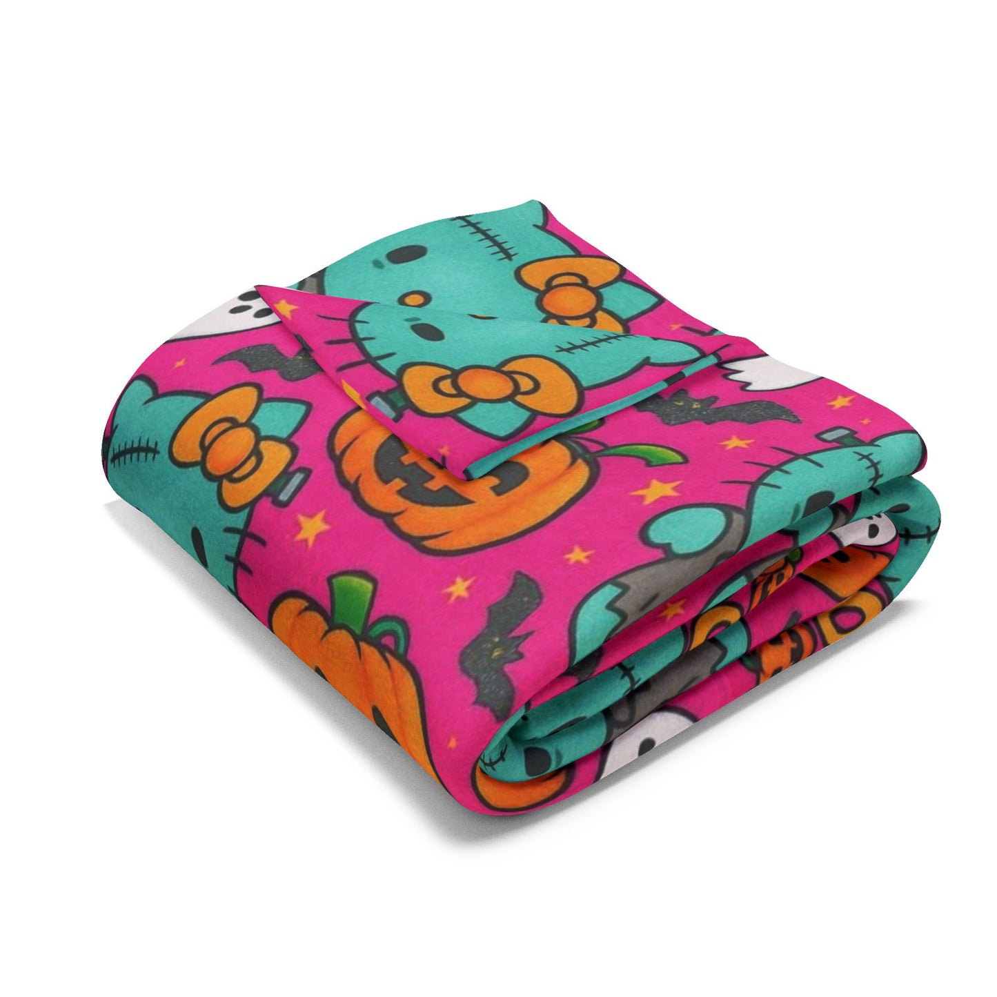 Arctische deken - Frankenstein Hello Kitty Halloween roze