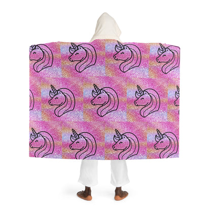 Hooded Sherpa Fleece Blanket