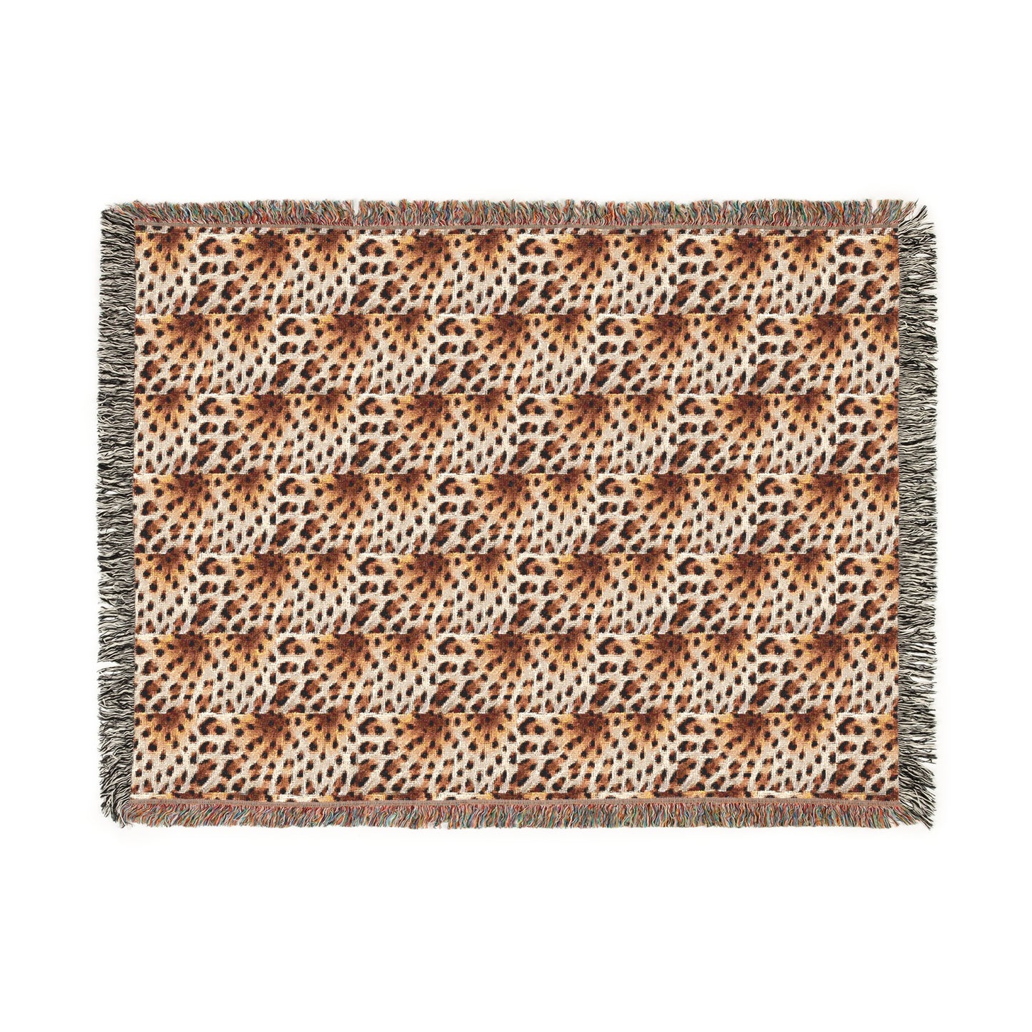 Cozy Woven Blanket  leopard print- Stylish Home Decor for Comfort and Warmth