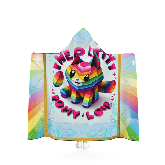 Kids Hooded Blanket Hello Kitty Rainbow Cat Lovers Children's Hoodie