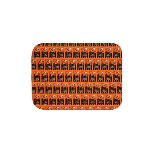 Sherpa Blanket - Black Hello Kitty Orange Blanket